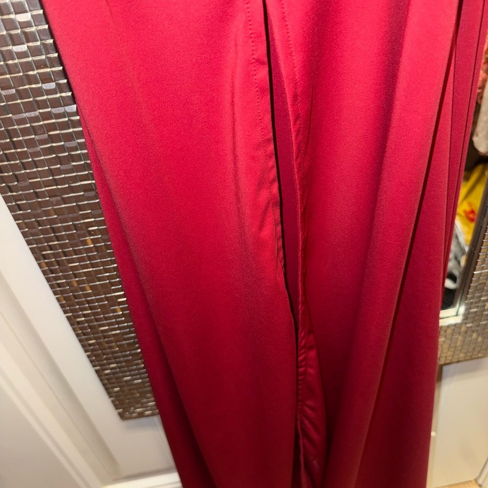 POPILUSH Shapewear⏳ Lace V Neck Side Slit Slimming Maxi Slip Dress NWT - Picture 7 of 8